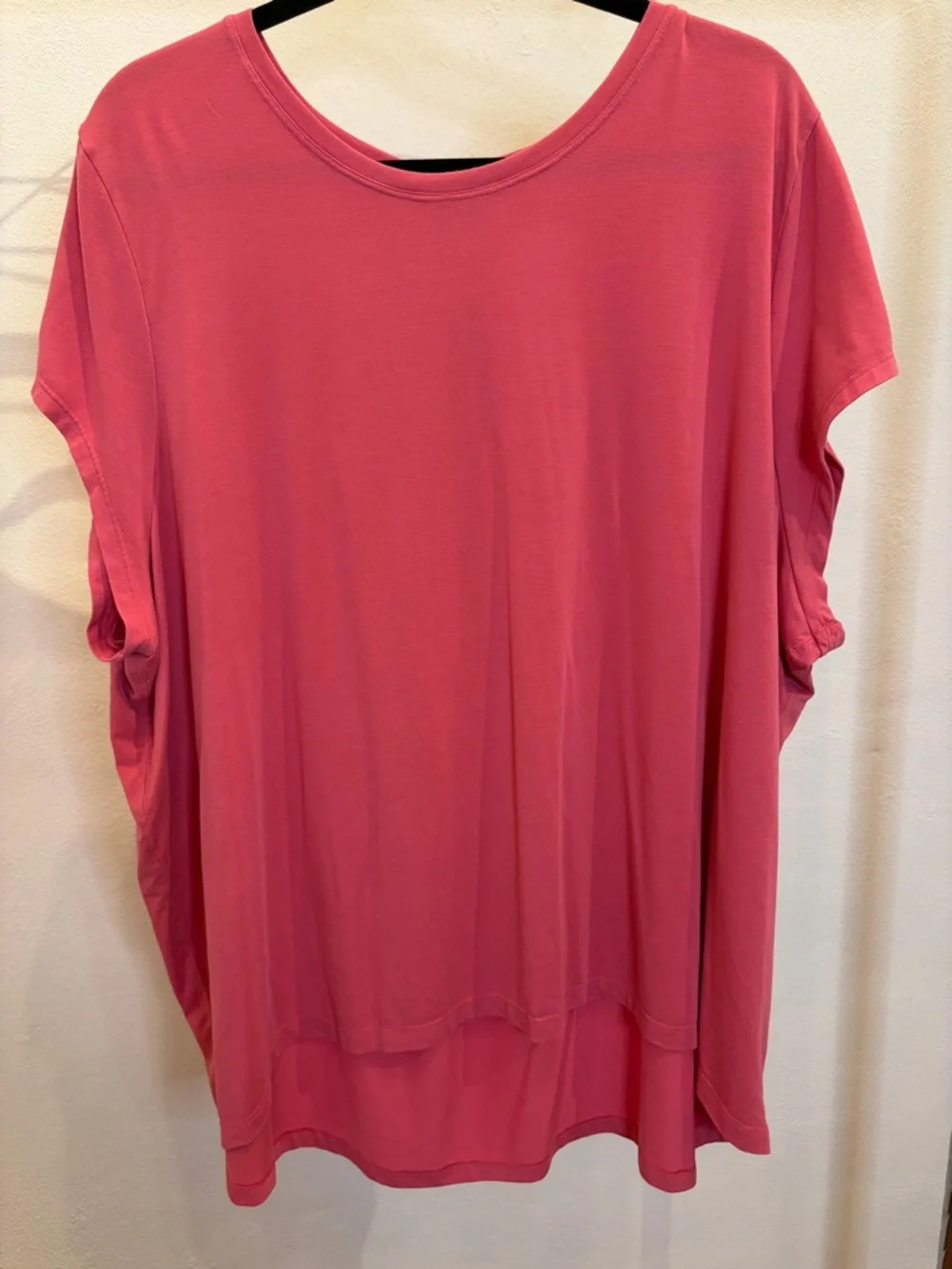 Athleta Draped Short Sleeve Tee in Rose - Picture 1 of 3